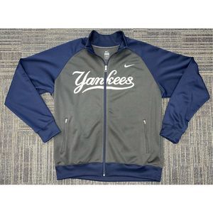 Nike Mens New York Yankees Track XL Jacket NY NYC Baseball MLB Zip Up Navy Blue